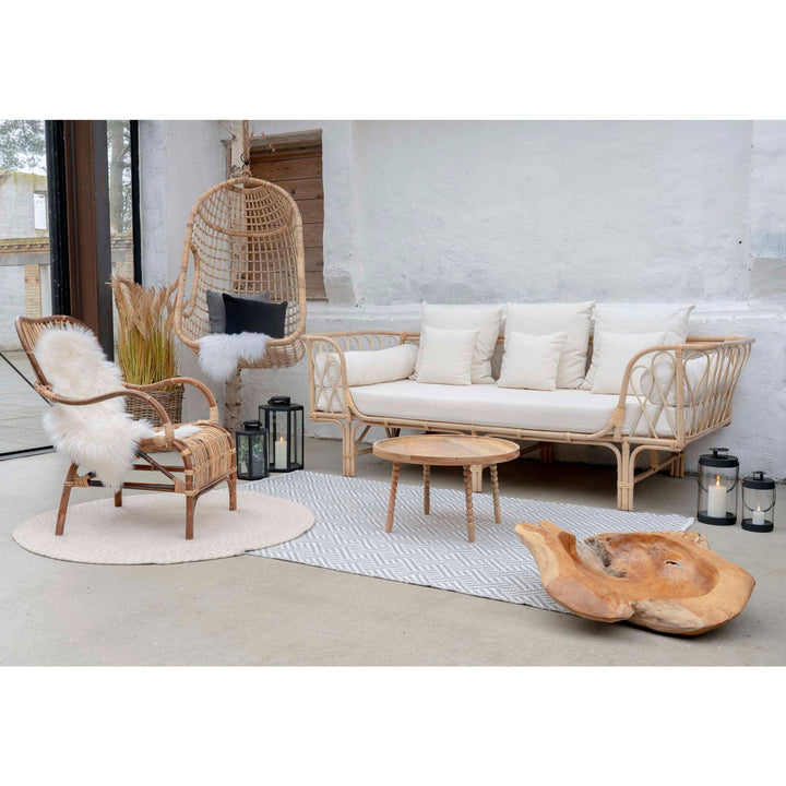 Salontafel Jammu | Mangohout | Compact | Rond