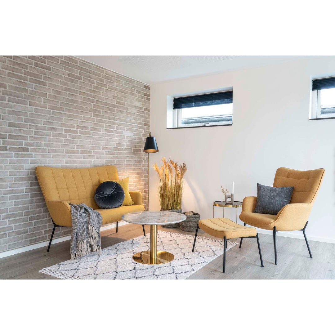 Salontafel Bolzano | Elegante salontafel | Rond | Marmerlook tafelblad