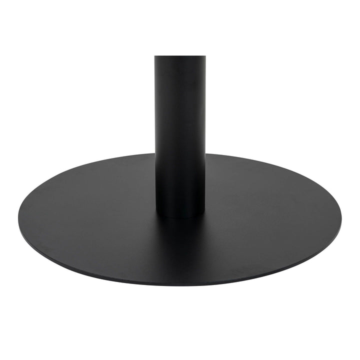 Salontafel Bolzano | Rond | Zwart onderstel met marmerlook tafeblad