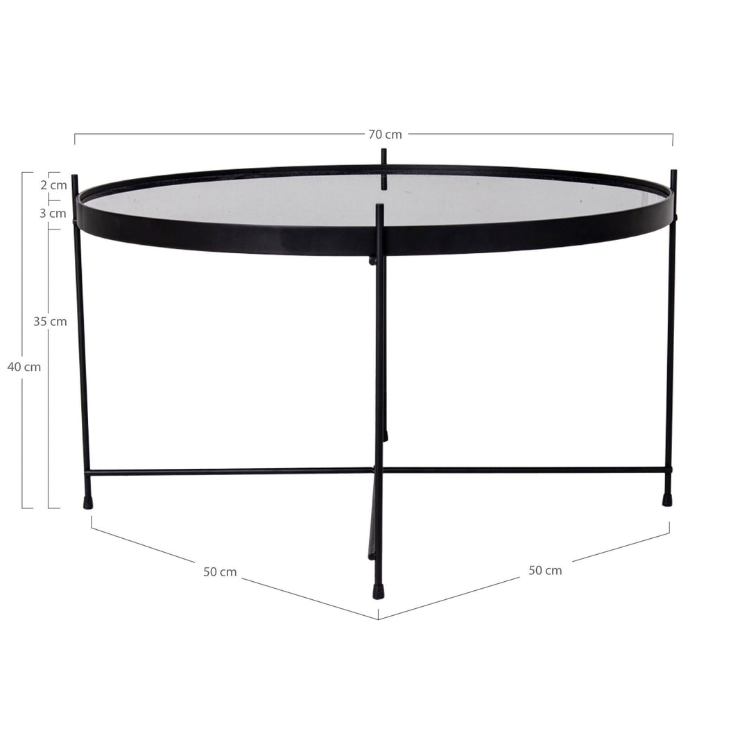 Salontafel Venezia | Ook geschikt als bijzettafel | Zwart | Deel I van set