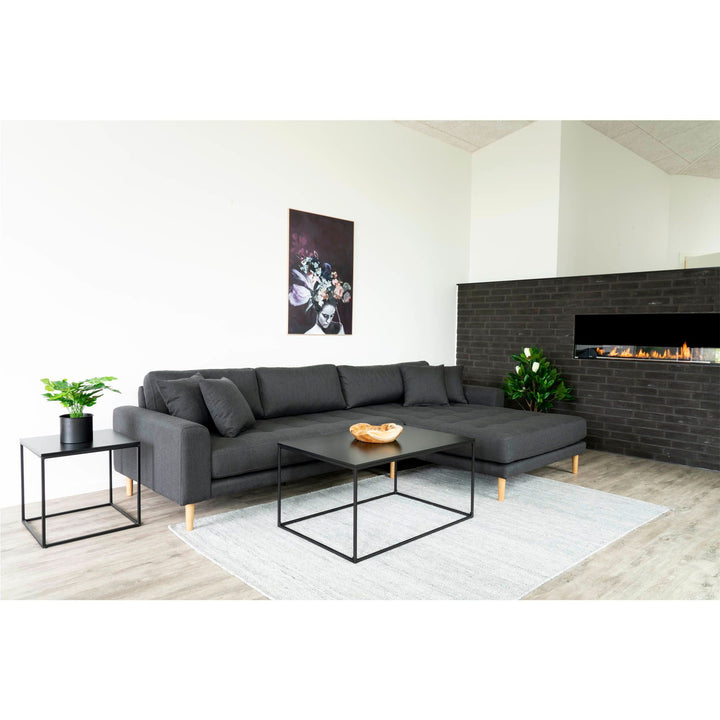 Salontafel Vita | Volledig zwart | Industrieel | Modern