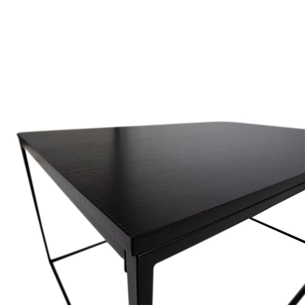 Salontafel Vita | Volledig zwart | Industrieel | Modern