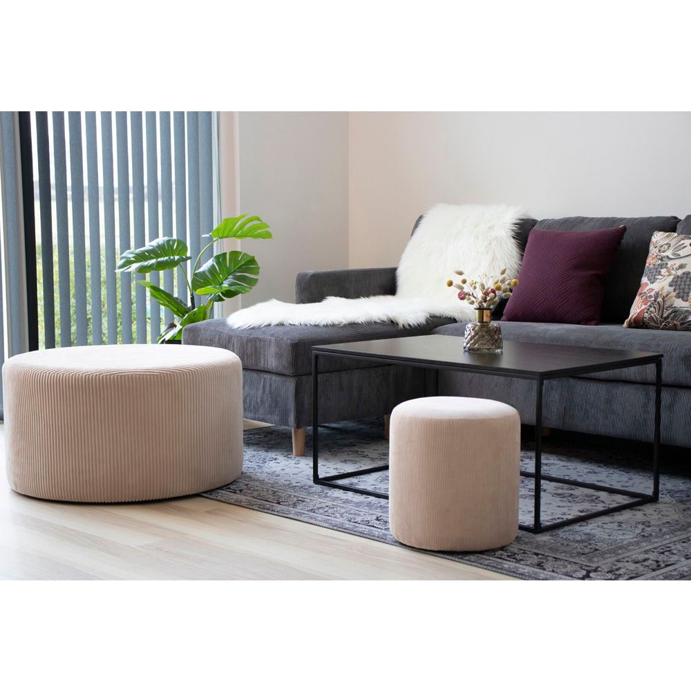 Salontafel Vita | Volledig zwart | Industrieel | Modern