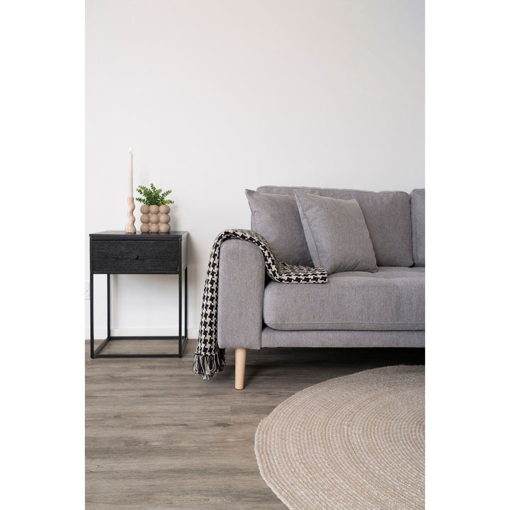 Side table Vita | Zwart | Met lade | Ook geschikt als nachtkastje