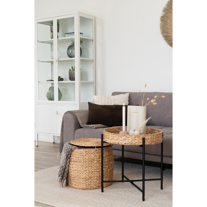 Bijzettafel Delia | Natuurlijke mand | Multifunctioneel