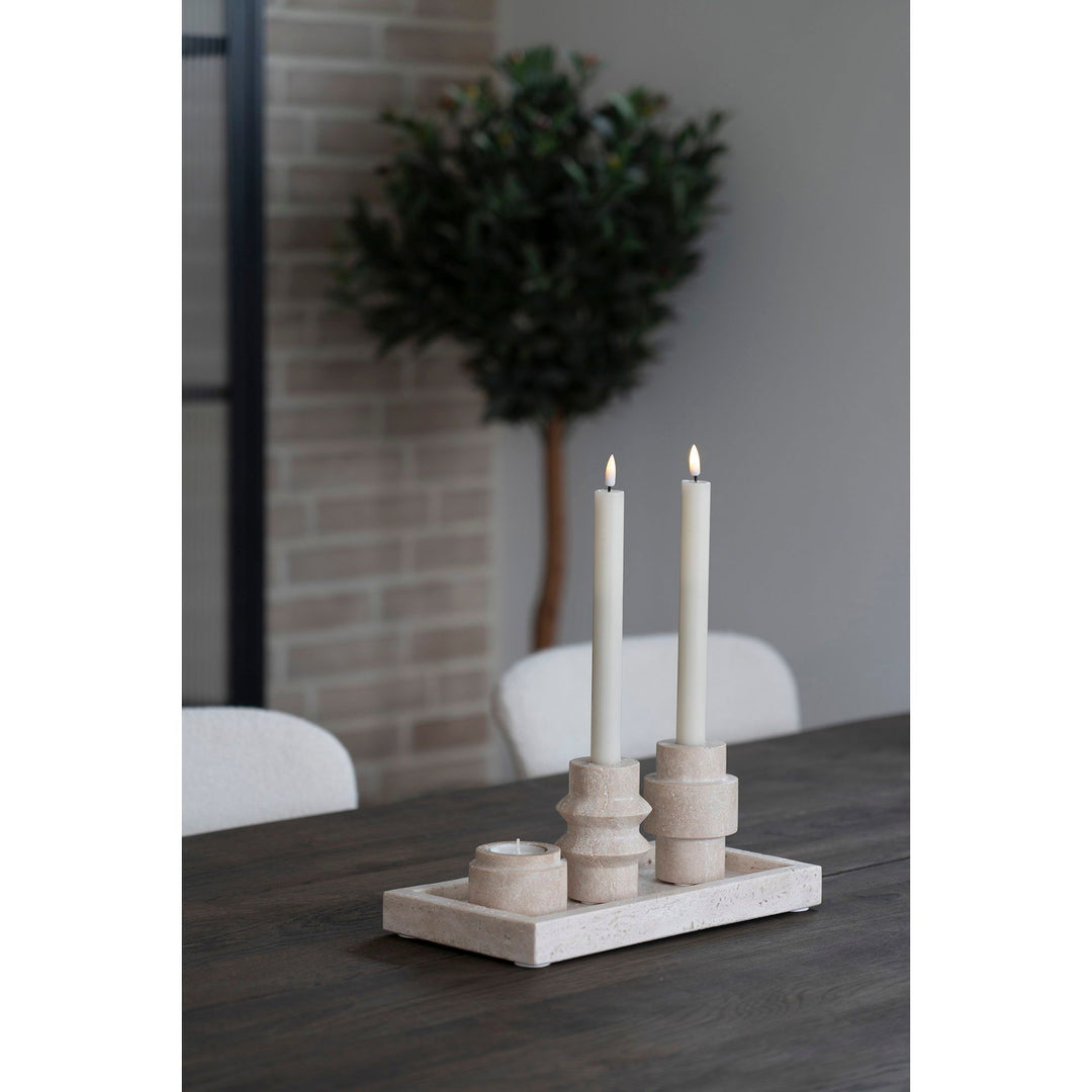 Waxinelichthouders | Natuursteen | Set van 2