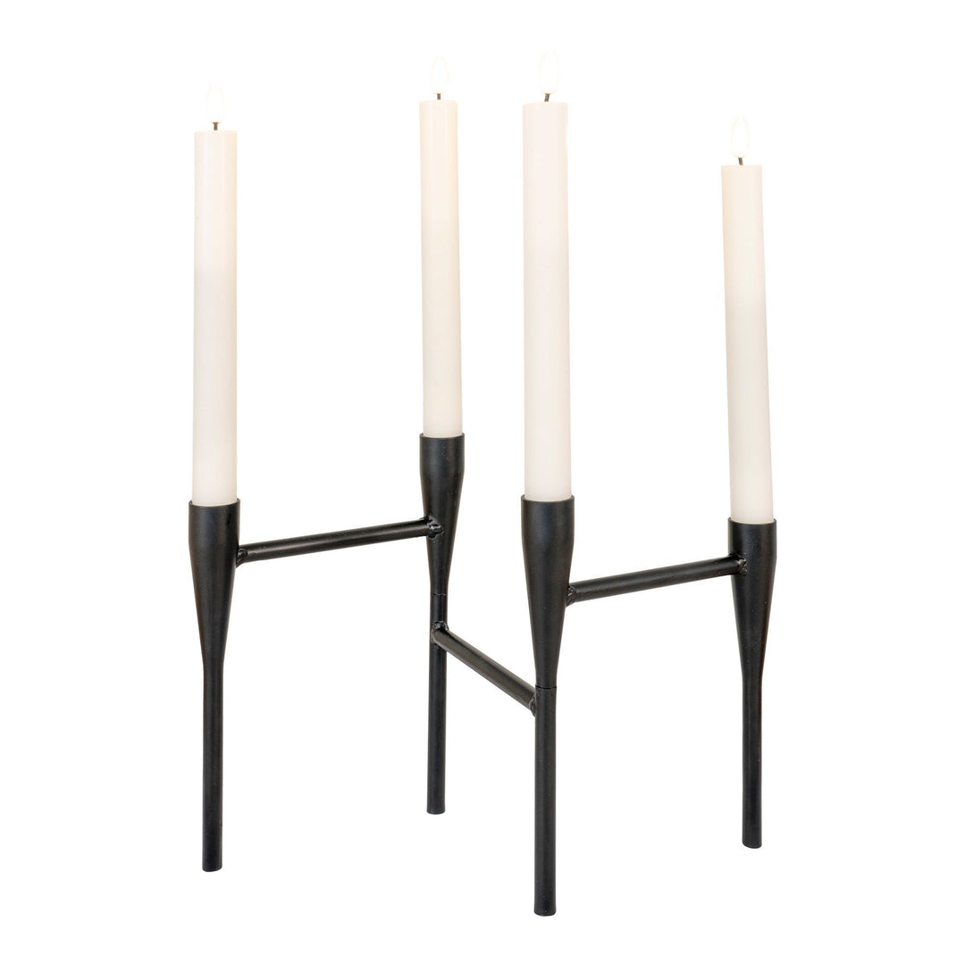 Kaarsenhouder | Staal | Zwart | Leuk design