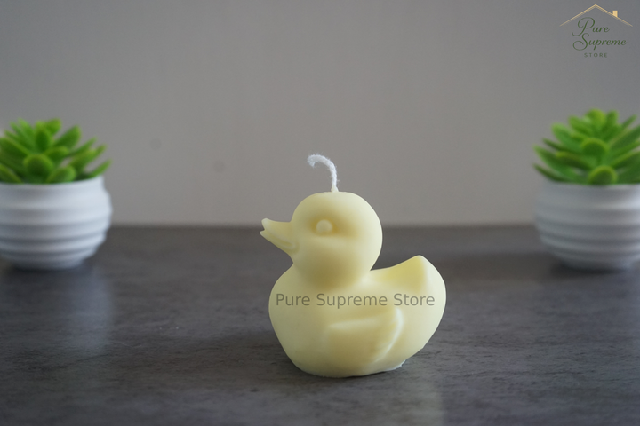 Decoratie kaars badeendje | Geel | Iconisch | Handgemaakt