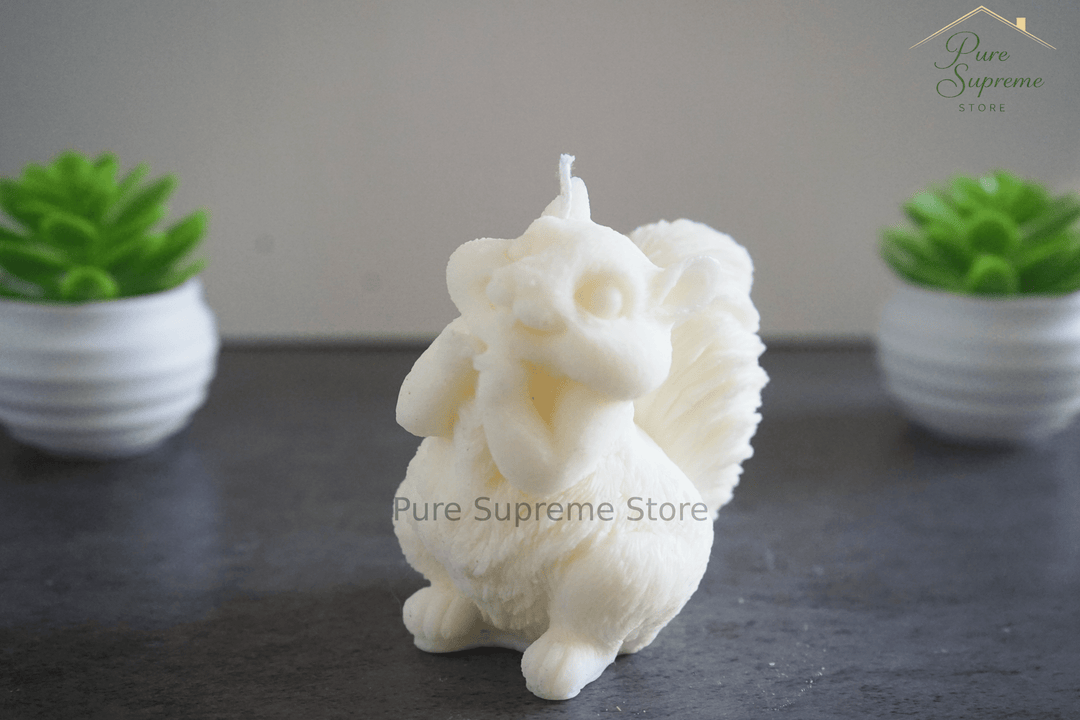 Decoratie kaars Eekhoorn | Handgemaakt