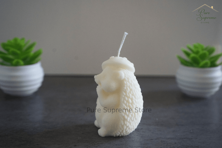 Decoratie kaars Egel | Hangemaakt