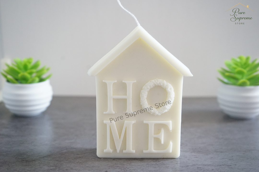 Decoratie kaars Welcome Home | Handgemaakt