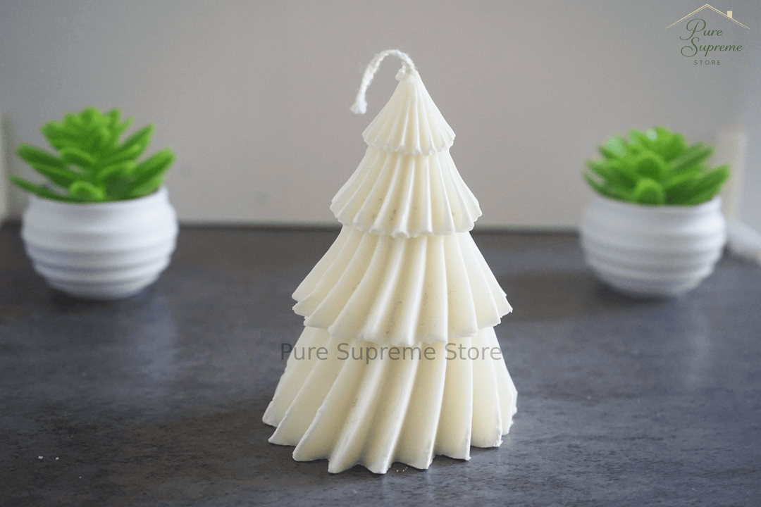 Decoratie kaars kerstboom | Handgemaakt