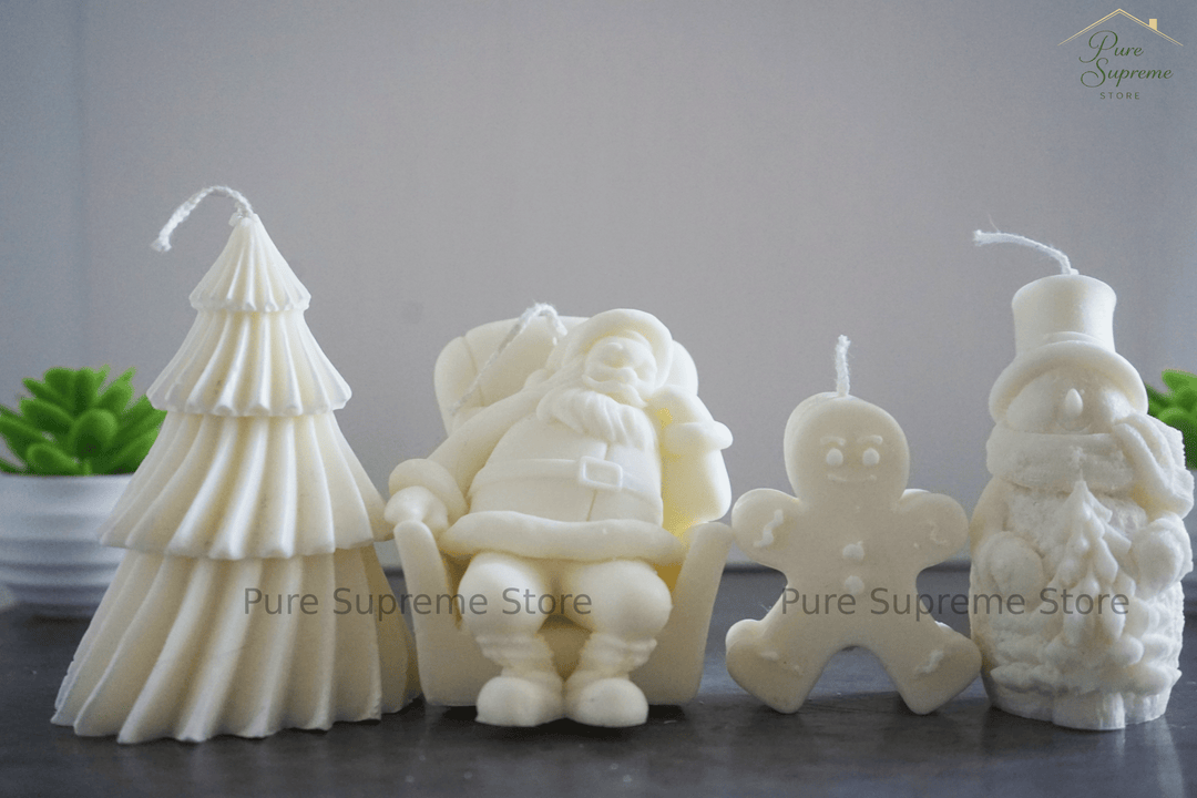 Decoratie kaarsen kerstpakket | Handgemaakt