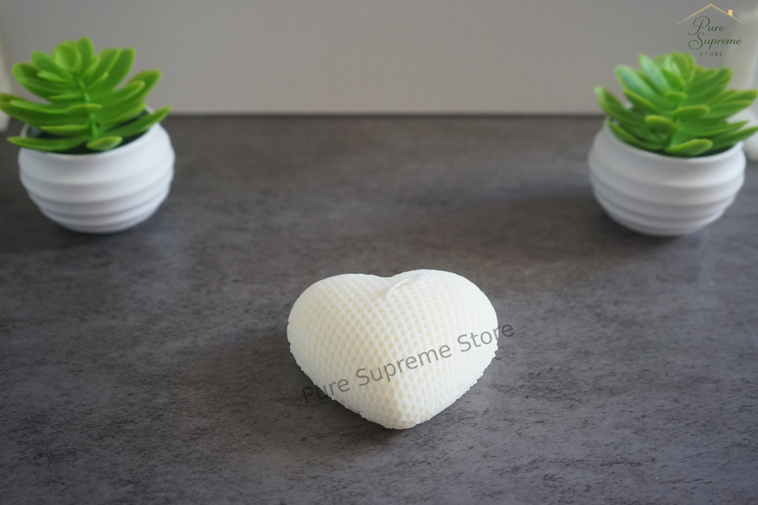 Decoratie kaars liggend hart | Handgemaakt
