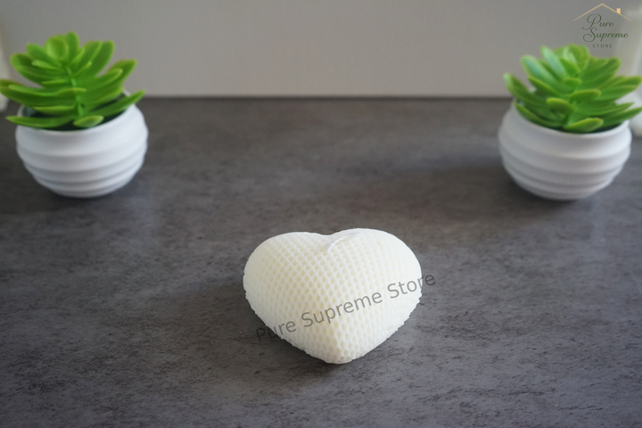 Decoratie kaars liggend hart | Handgemaakt