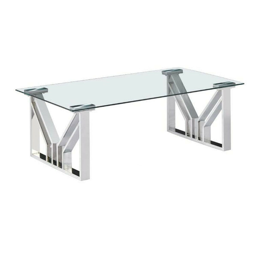 Dkd Home Decor Hoofdtafel Dkd Home Decor Transparant Kristal Staal 130 X 70 X 45 Cm