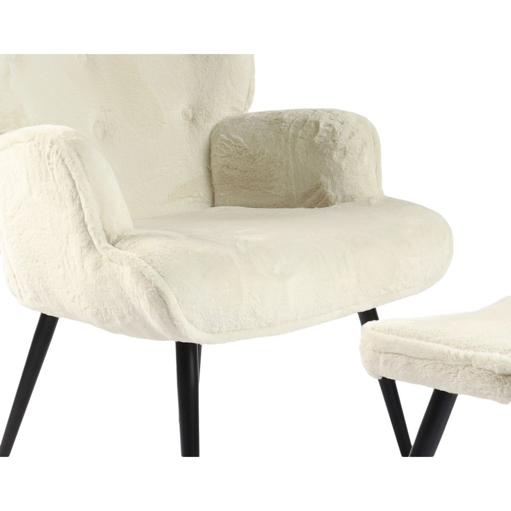 Home Esprit Armstoel Home Esprit Wit Polyester Metaal 72 X 74 X 97 Cm