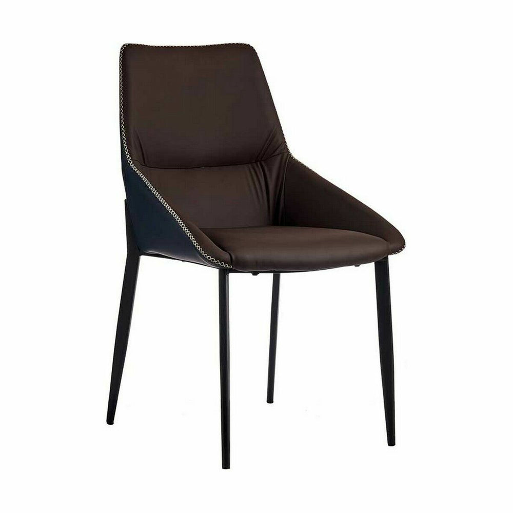 Gift Decor Leunstoel Gevlochten Blauw Bruin Staal 50 X 87 X 61 Cm (2 Stuks)