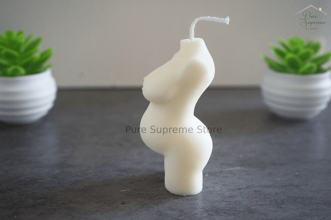 Decoratie kaars zwangere vrouw | Handgemaakt